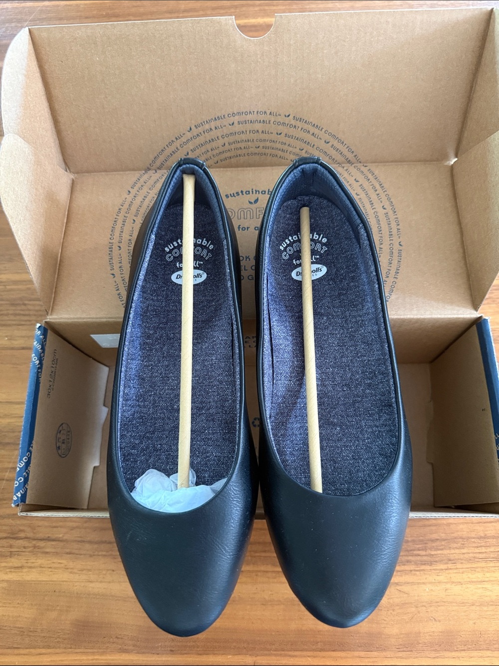 Dr. Scholl's Shoes Women's Giorgie Slip On Ballet Flat Black 7.5